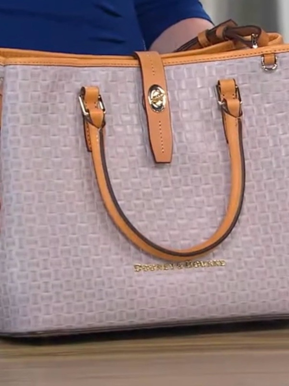 DOONEY & BOURKE Claremont Woven Embossed Perry Satchel - Picture 3 of 10